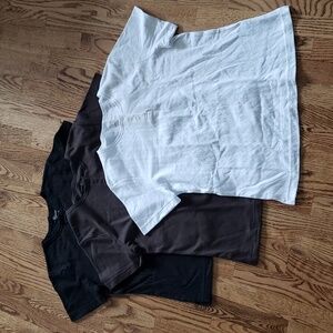 (S/M) Penmans Classic Solid Color Neutral Tones 3 Piece Classic T-Shirt Bundle
